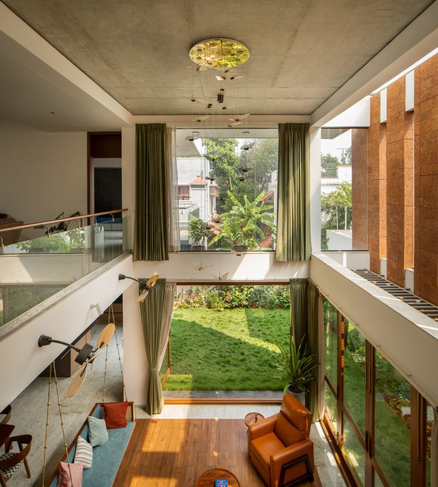 Interior of House of Greens in Bangalore by 4site Architects
