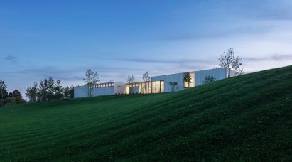linear home on hill