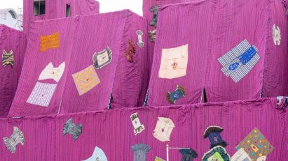 Ibrahim Mahama Barbican installation