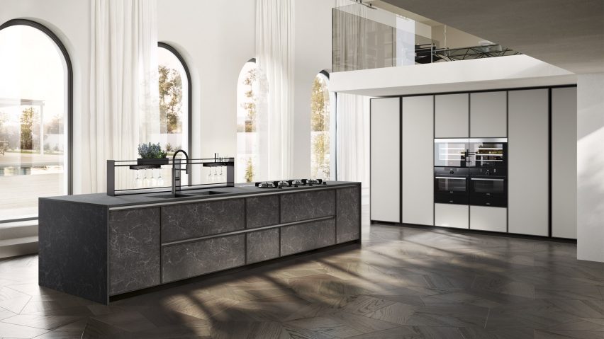 Jeometrica furnishing system by Luca Nichetto for Scavolini