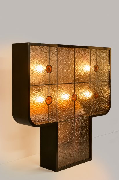 Kimono-shaped lamp by Anthea Hamilton