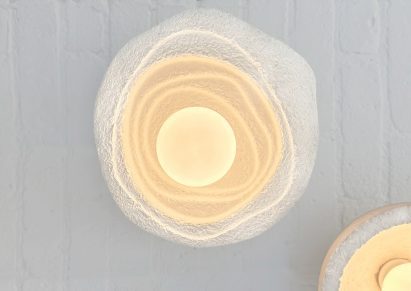 Round biomorphic light by MushLume Lighting