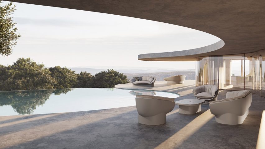 Luna outdoor furniture by Ramón Esteve for Vondom