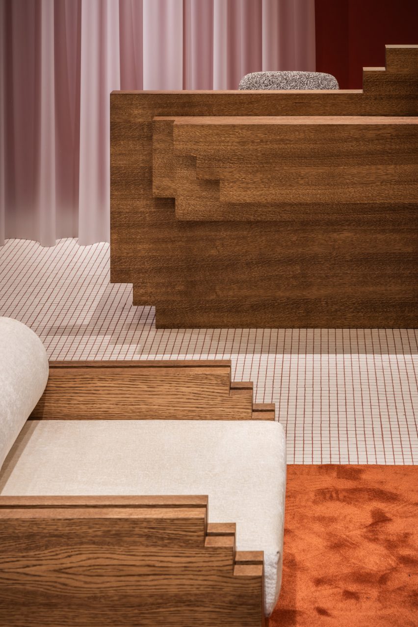 Interior of Lunet boutique in Bucharest, designed by Bogdan Ciocodeica Studio