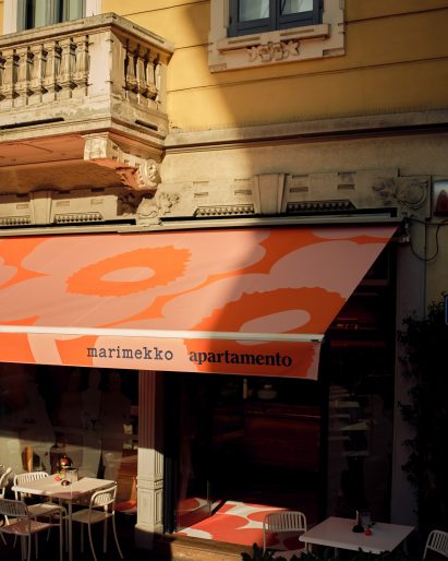 Marimekko cafe awning