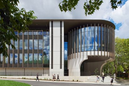 Exterior of Michael Kirby Law Building in Sydney by Hassell