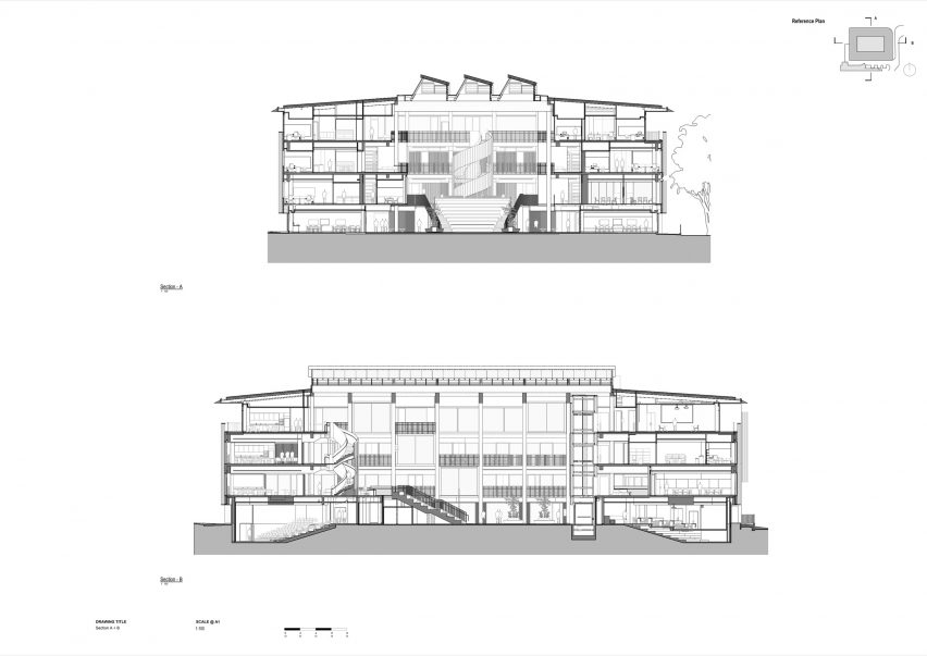 Section of Michael Kirby Law Building by Hassell