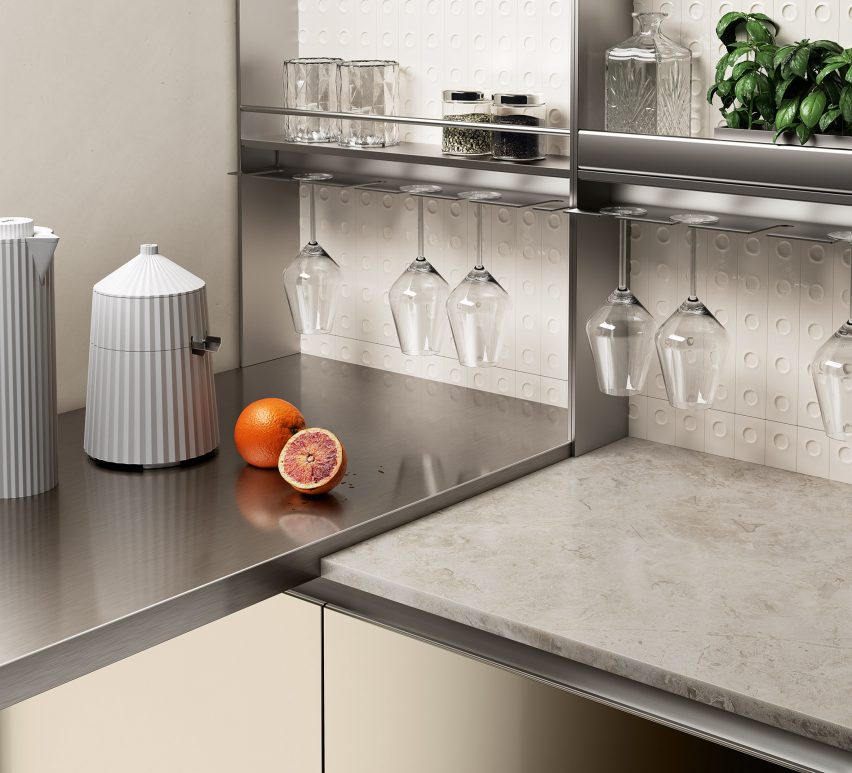 Mira furniture system by Scavolini