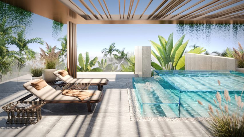 Rooftop pool