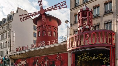 Moulin Rouge red windmill in Paris