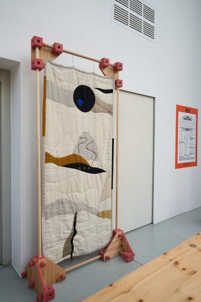 South Korean artist Woo Jin Joo used hair to create textile artworks 