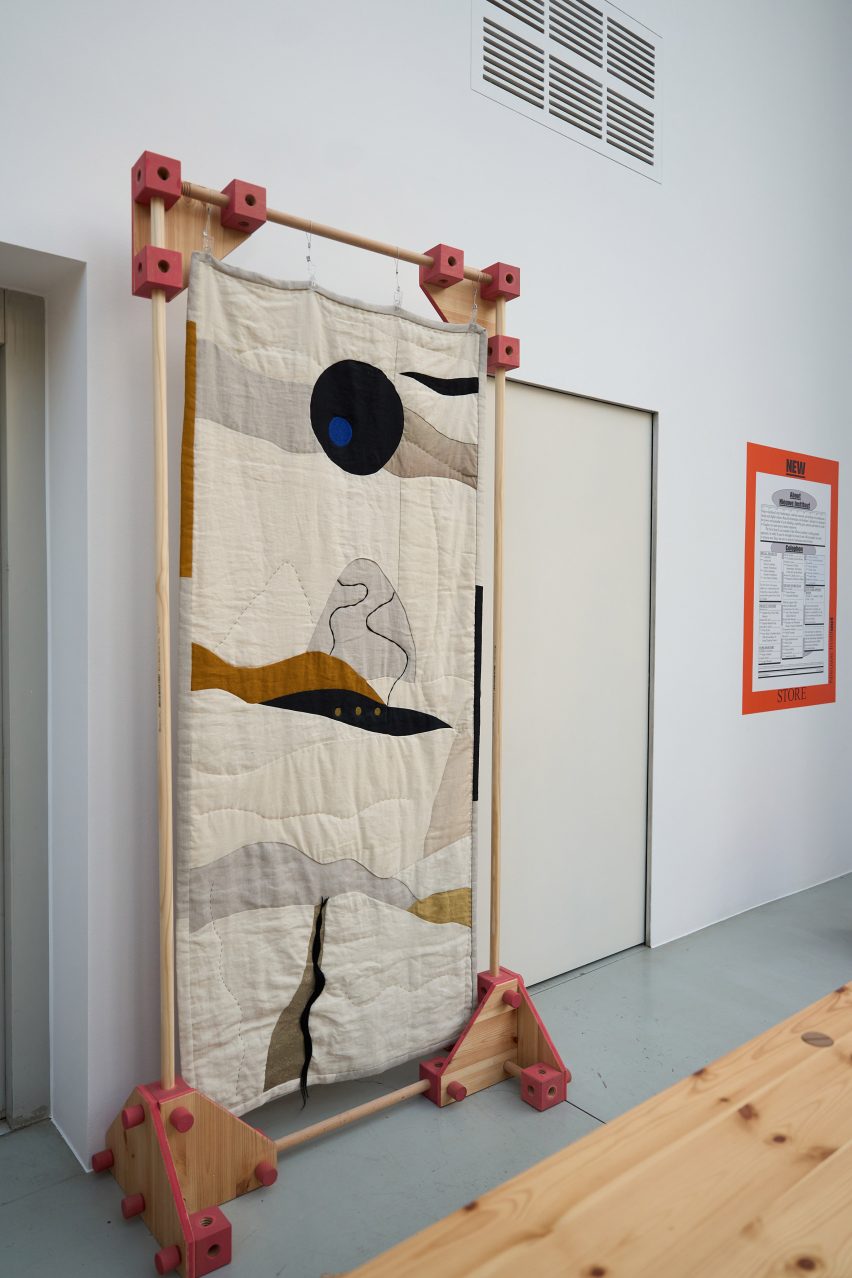 South Korean artist Woo Jin Joo used hair to create textile artworks