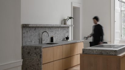 Kitchen interior of New Town Residence in Edinburgh by Luke McClelland