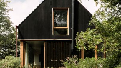 Black clad cabin