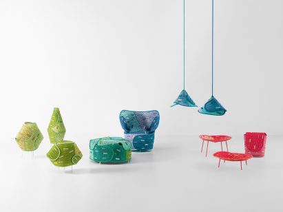 Colourful furniture by Nendo