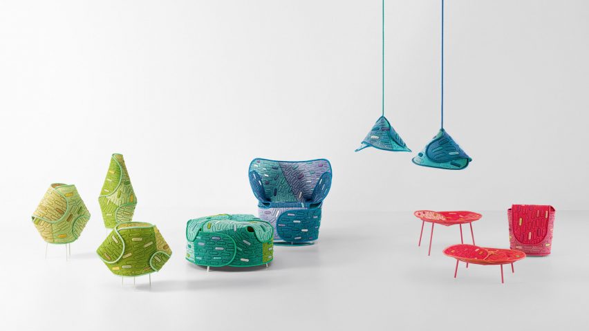 Hana-arashi collection by Nendo for Paola Lenti