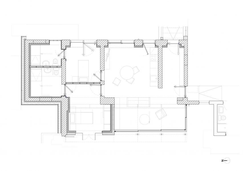 Floor plan of Old Rectory Farm by Alexander Hills Architects