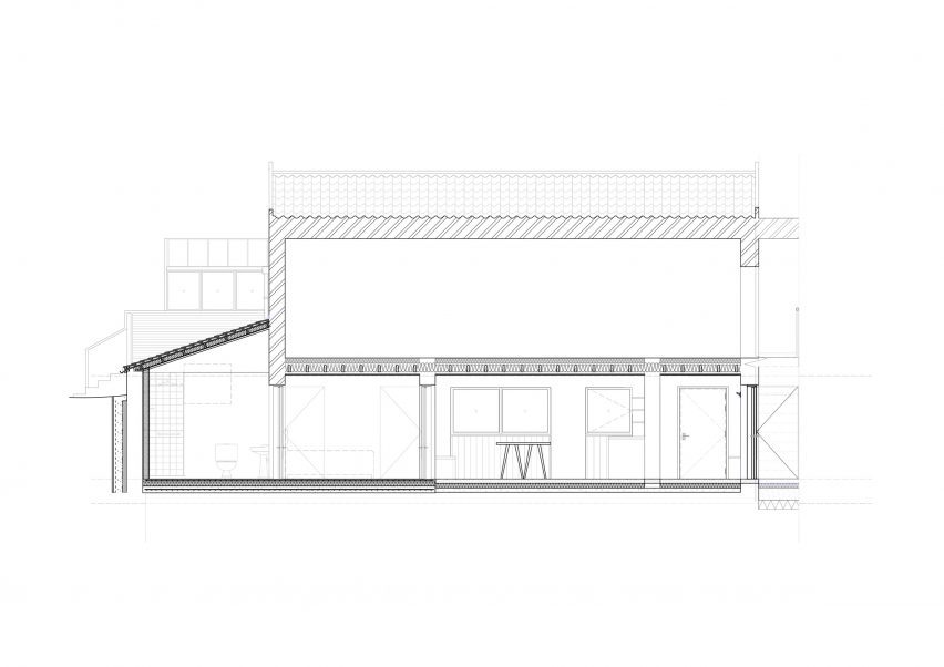 Section of Old Rectory Farm by Alexander Hills Architects