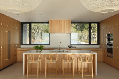 White oak-clad kitchen