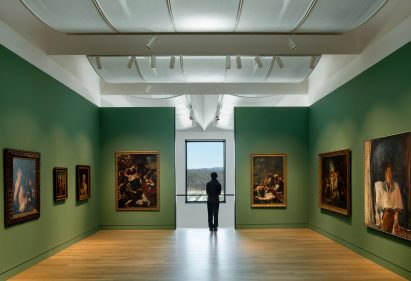Green gallery in musuem