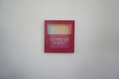 Red artwork by Patrick Carroll for Milan's JW Anderson store