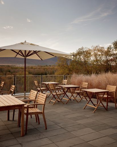 Patio with chairs and tables