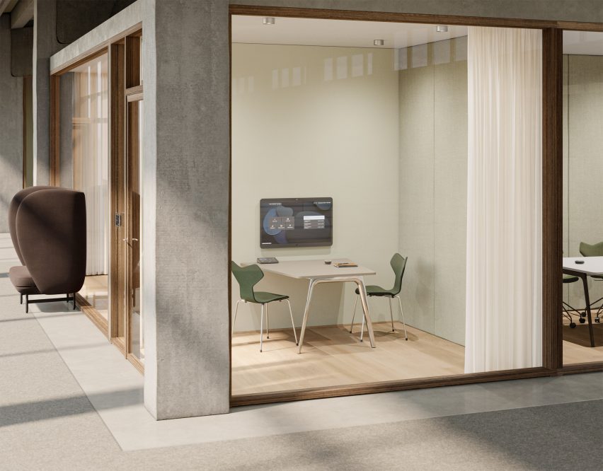 Wall-mounted Pluralis table by Kasper Salto for Fritz Hansen