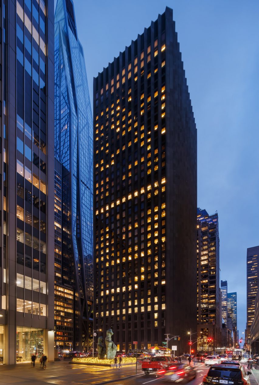Black Rock skyscraper at Night