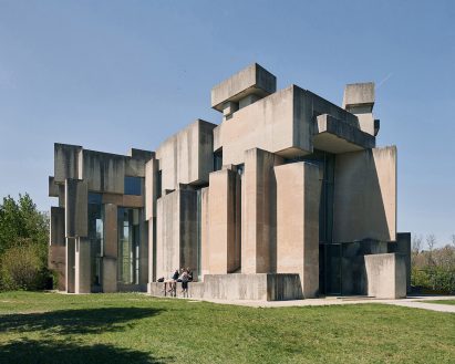 Wotrubakirche brutalist church in Vienna, Austria
