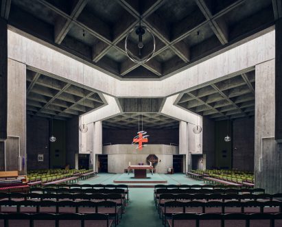 Heilig-Kreuz-Kirche church featured in the Sacred Modernity book