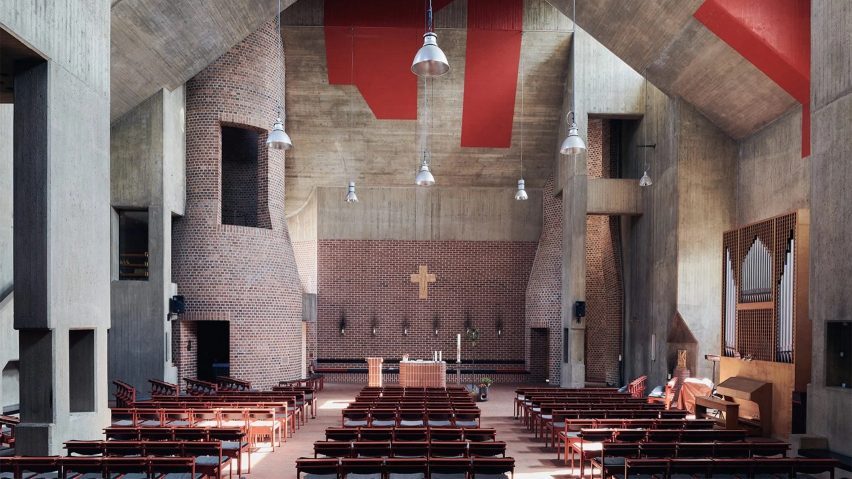 Church in Dusseldorf Germany in brutalist churches book