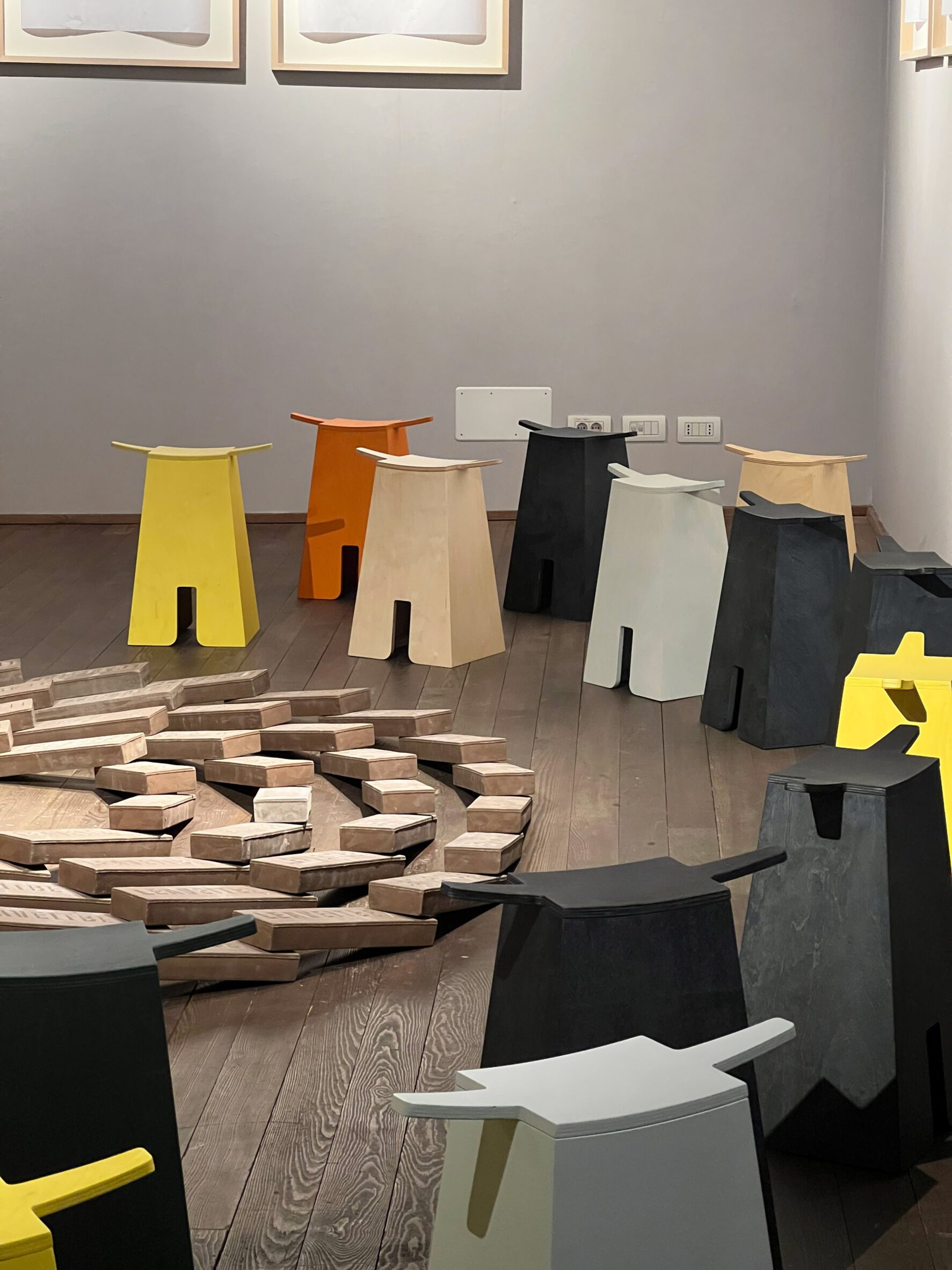 Stools and wood