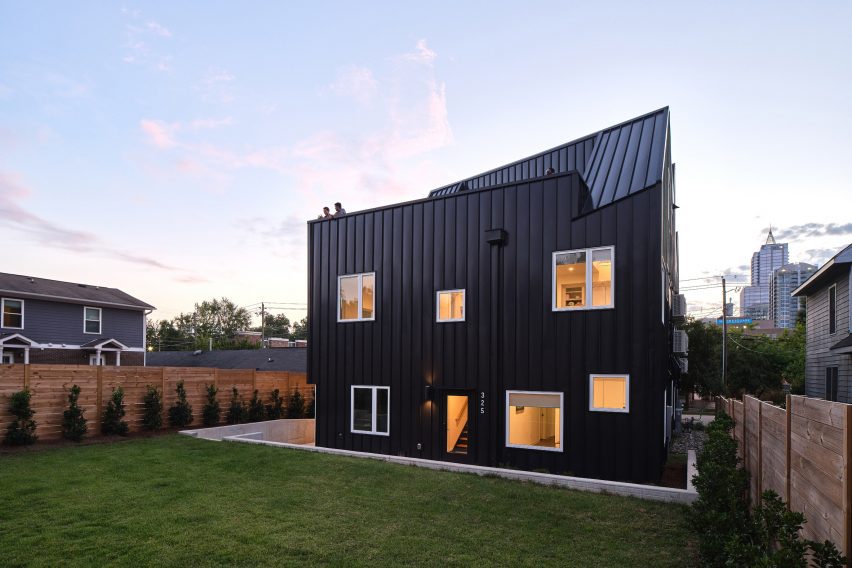 Black steel house in North Carolina