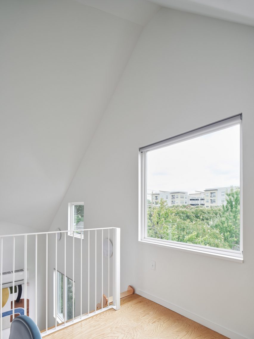 Picture windpw above staircase