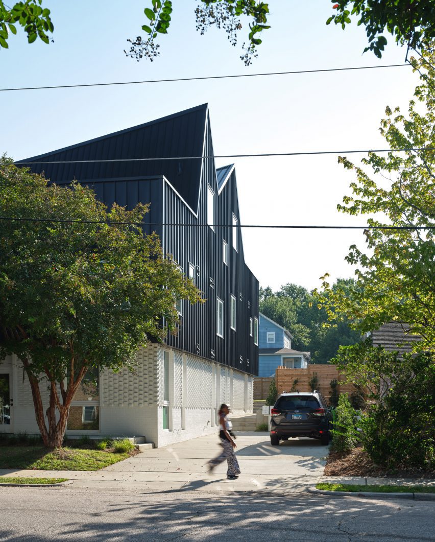 Person walking down street