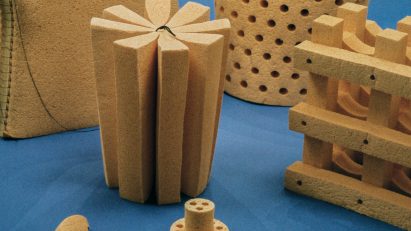 UPS foam furniture collection by ECAL researchers and graduate students from Milan design week