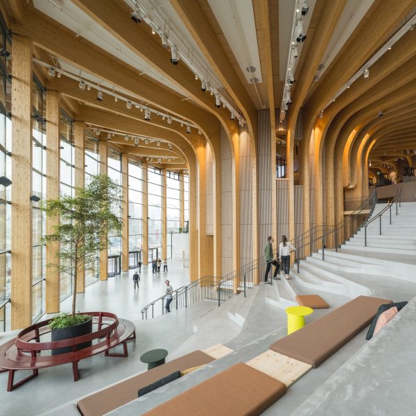 Interior of World of Volvo by Henning Larsen