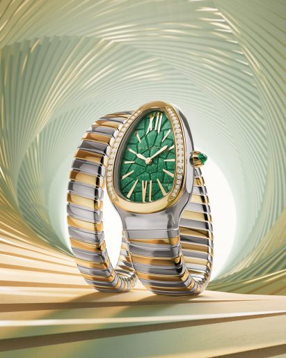 Tadao Ando serpent watch for Bulgari