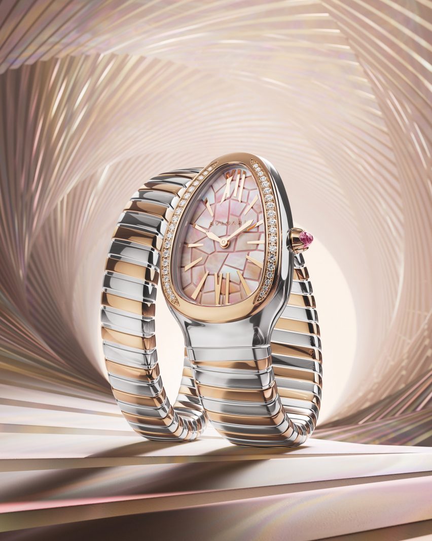 Tadao Ando serpentine watch for Bulgari