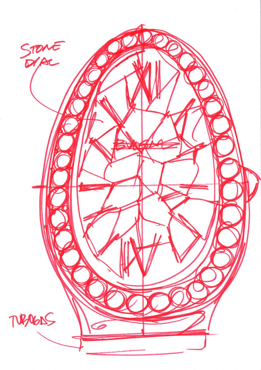 Tadao Ando serpentine watch for Bulgari