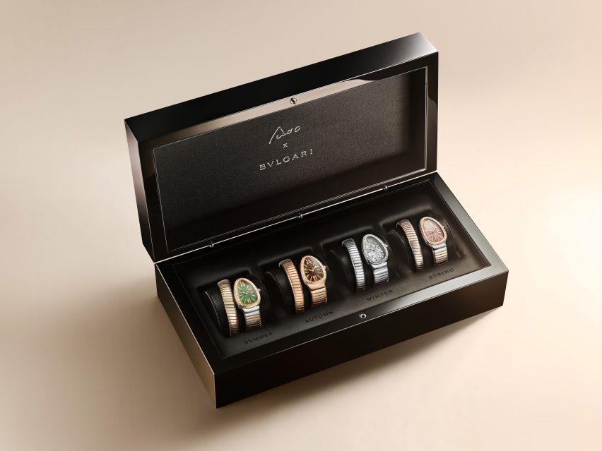 Tadao Ando serpentine watch for Bulgari