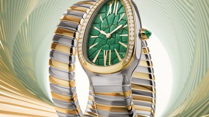 Tadao Ando serpentine watch for Bulgari