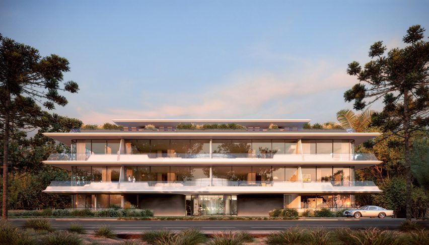 Long building terraces