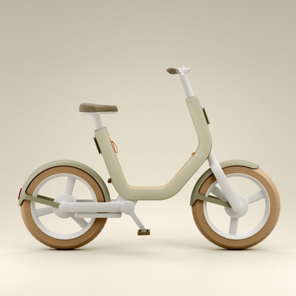 Photo of a light coloured bike