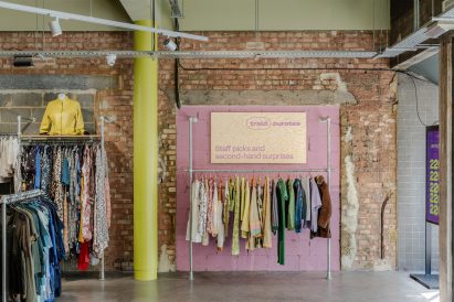 "Staff picks" rail in the Traid store