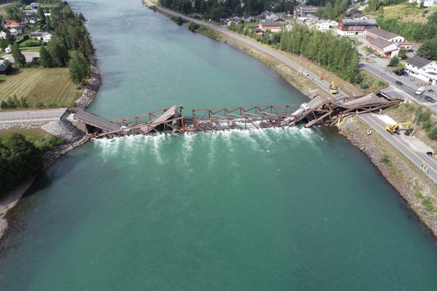 Tretten Bridge collapse aftermath