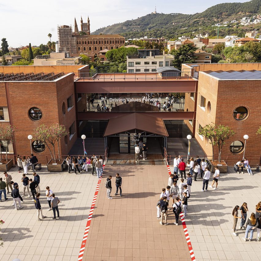 Entrance to university building