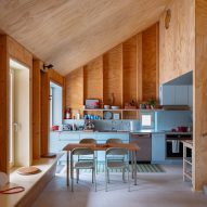 Light blue kitchen