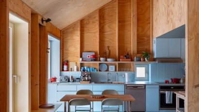 Light blue kitchen