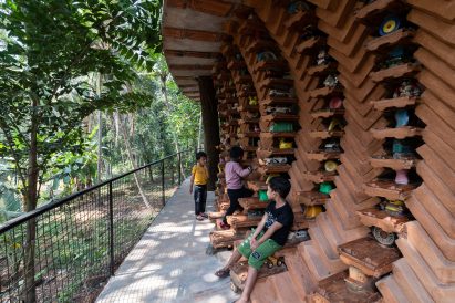 View of exterior wall of Toy Storey home